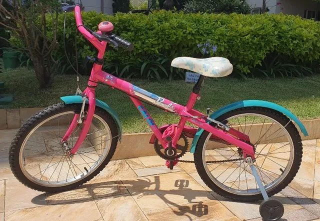 Bicicleta Infanto Juvenil Caloi Barbie Aro 20 - Branco