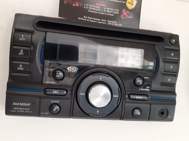 Auto rádio. Clarion. Com: usb,cd,auxiliar. Original. 2 din. Garantia. Usado. Instalado.