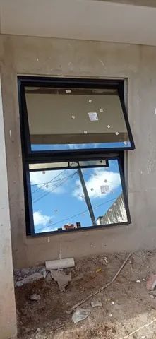 Janela de banheiro maxim ar, esquadria alumínio linha suprema, sob medida  - Foto 5