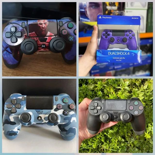 Controle PS4 Pc TV Bluetooth com garantia 