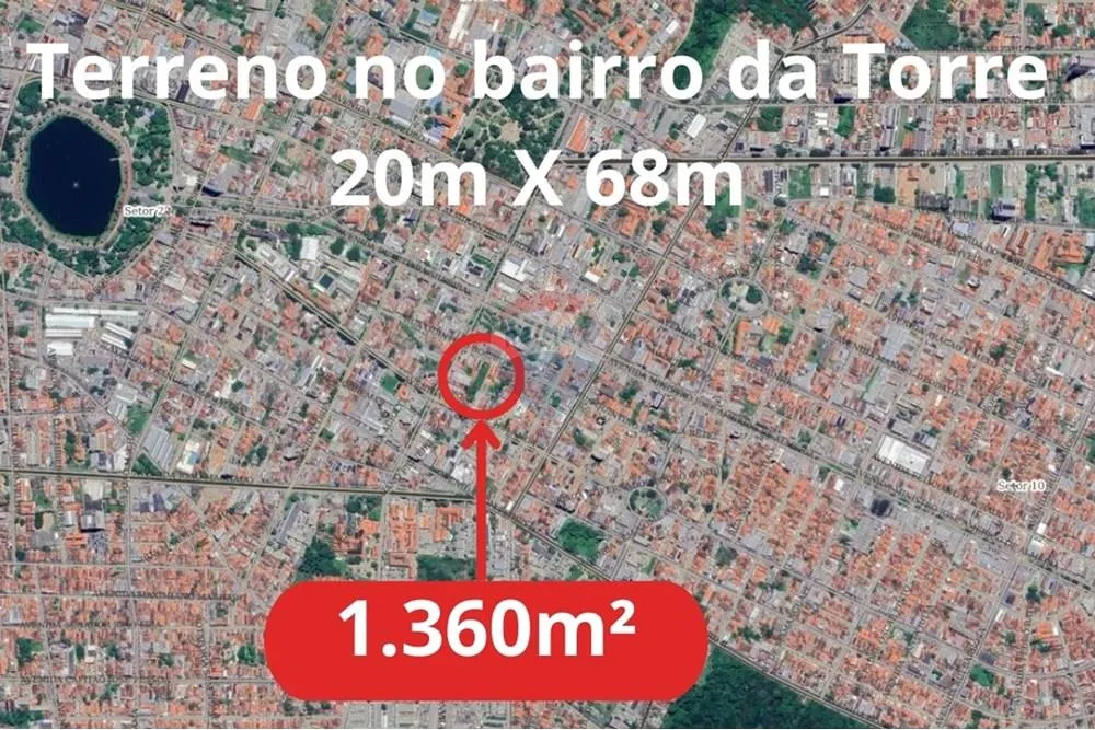 Terreno 1360m² no Centro de João Pessoa