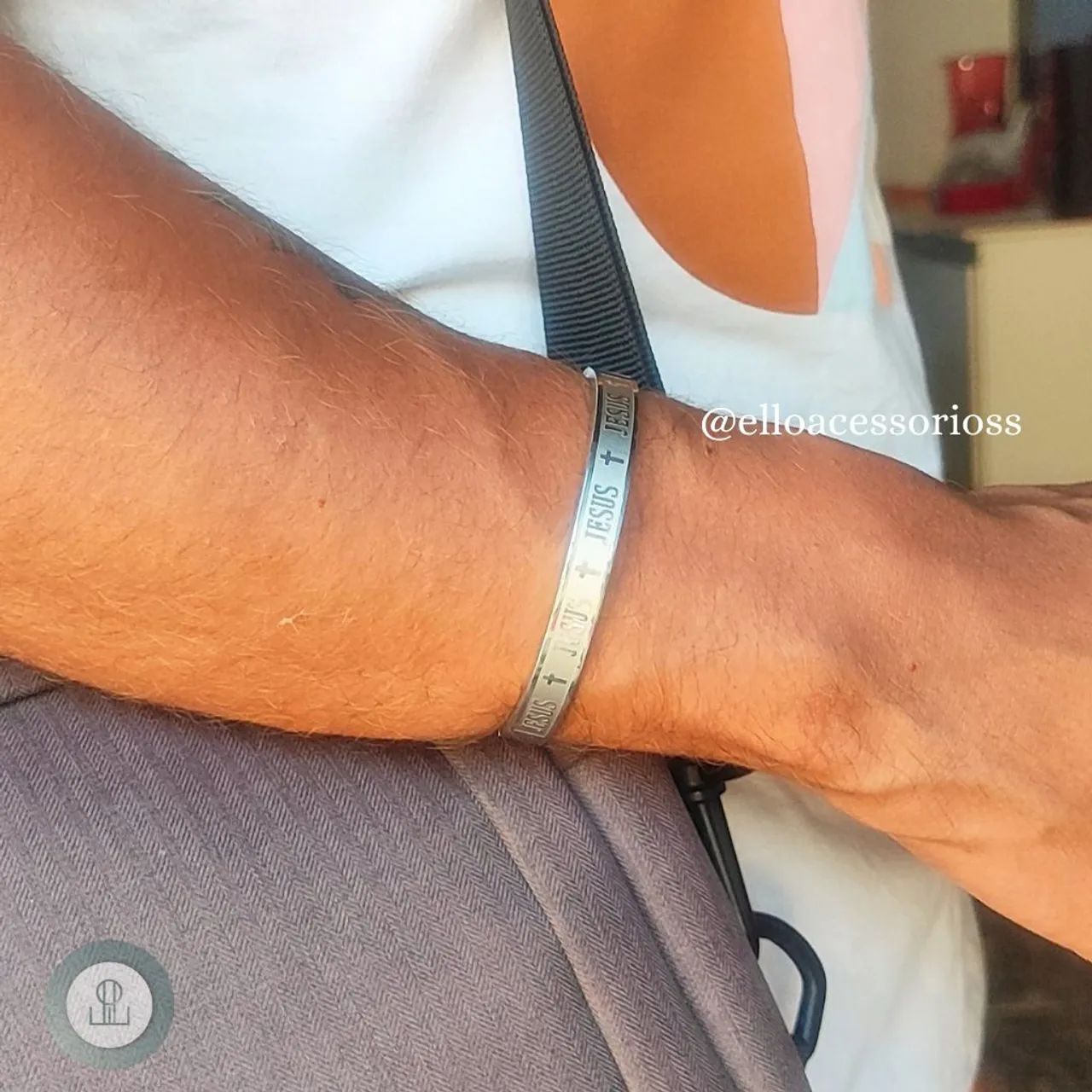 Bracelete Masculino Oração Pai nosso  - Foto 2