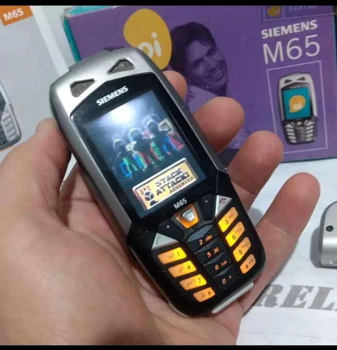 Siemens M65 celular antigo RELIQUIA primeiro ant-shok prova d'água  - Foto 6