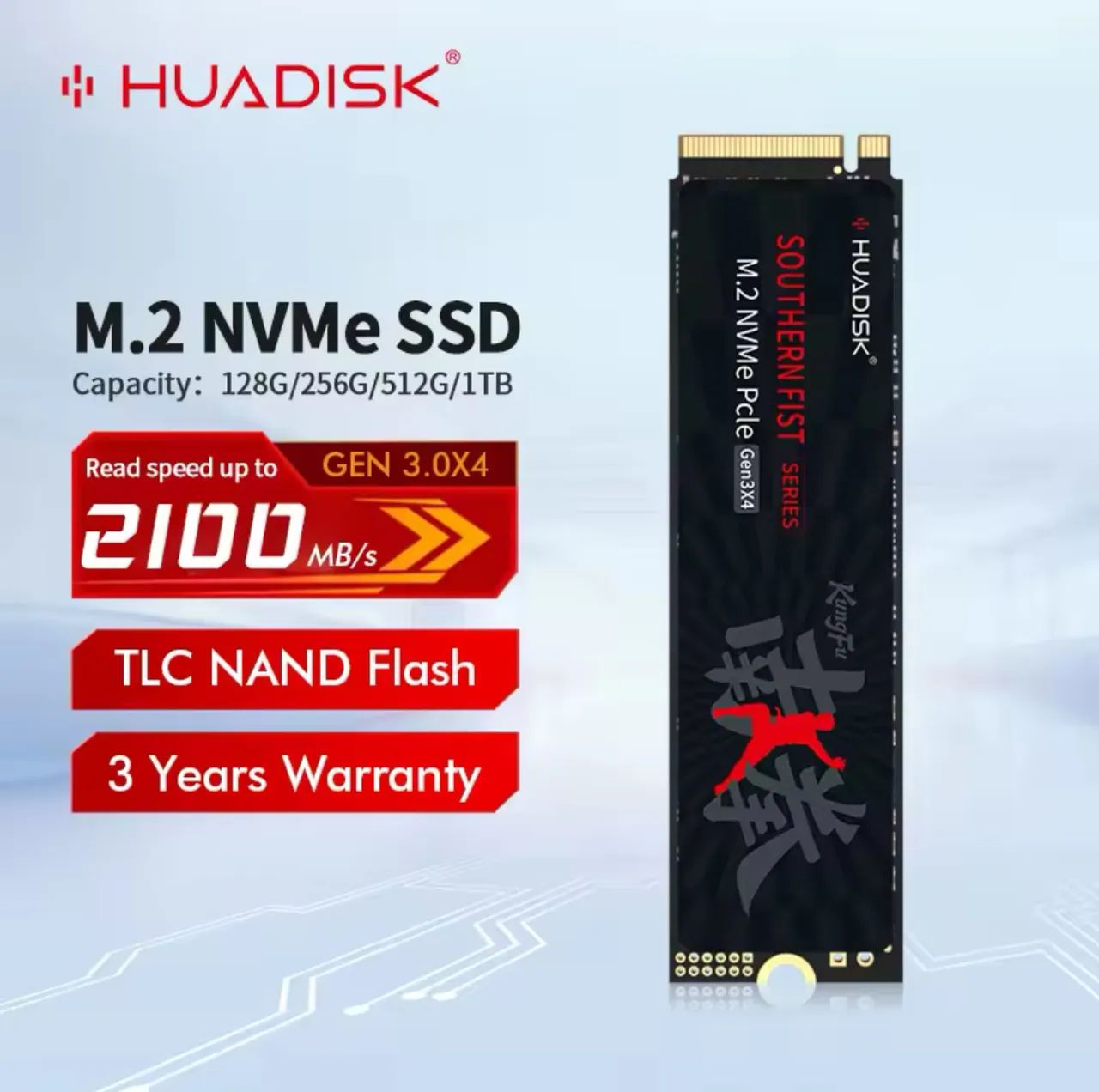 Memória NVMe 1 Tb Huadisk