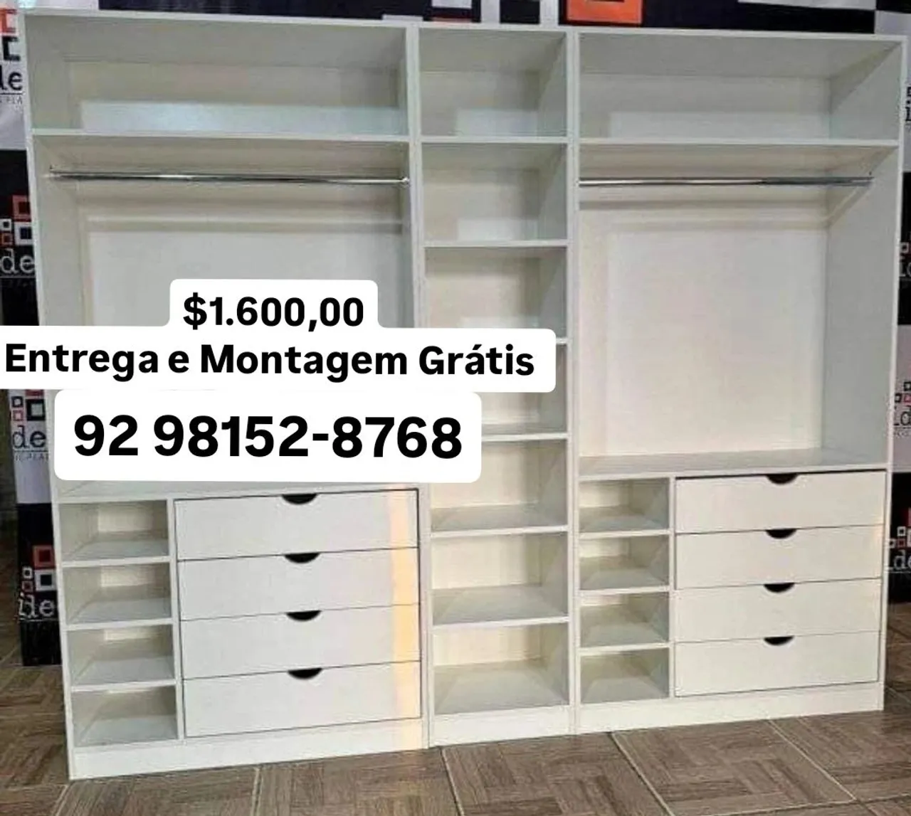 Closet Mega Grande Casal muito Espaçoso