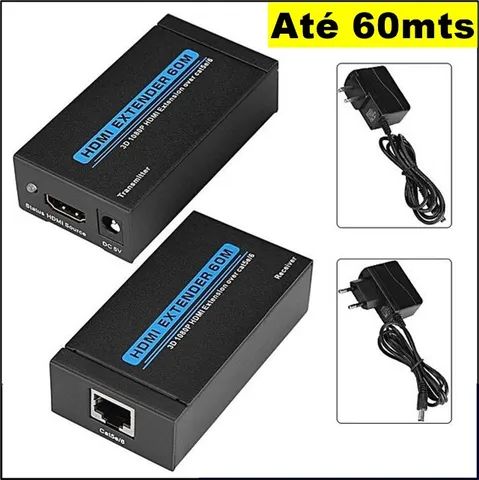 Extensor Hdmi 60mts Hd 1080p Rj-45 Cat5/6