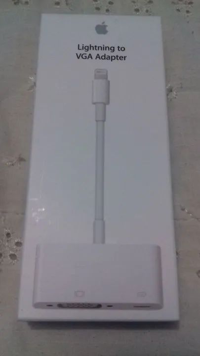 Cabo Adaptador Lightning Para Vga - Vga Para iPhone E iPad