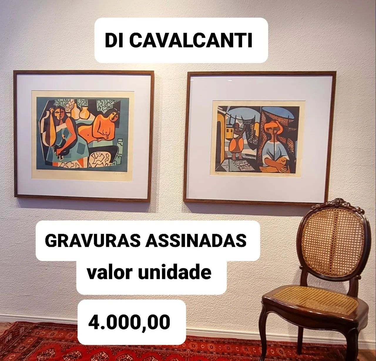Gravuras assinadas Di Cavalcanti - l