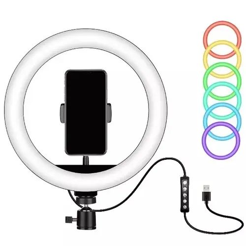 RING LIGTH 10'' RGB + TRIPÉ 2,10M 