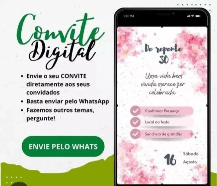 Convite Digital - 100% online  - Foto 2