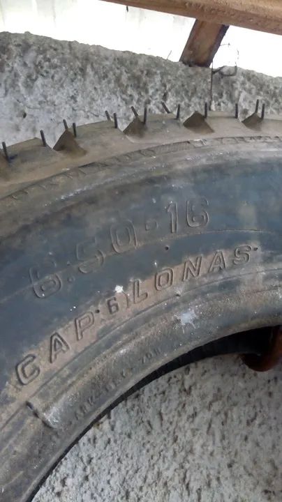 Pneu 6,50x16 trator agrícola carreta caminhonete  - Foto 3