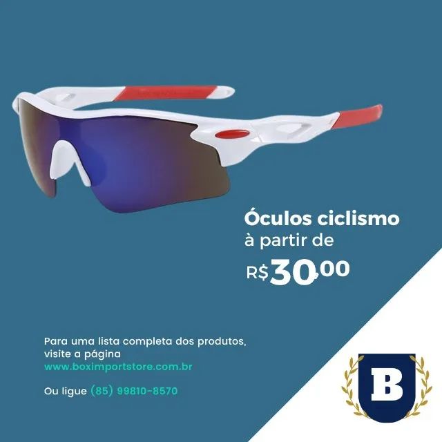 Óculos de Ciclismo White Blue: Estilo Arrojado e Visibilidade Superior para Ciclistas que 