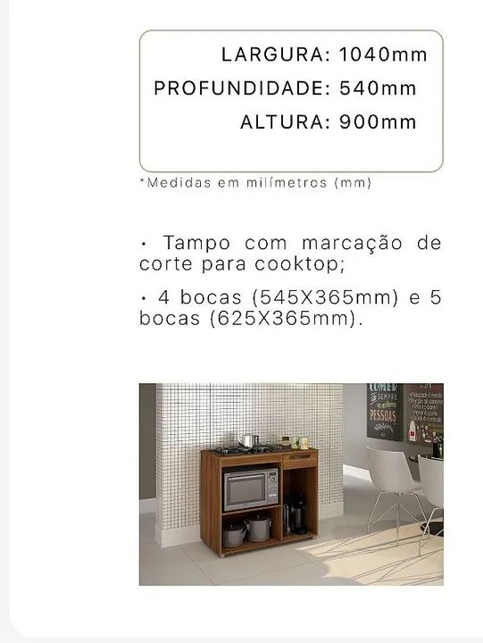 lindobalcao cooktop luna  - Foto 3