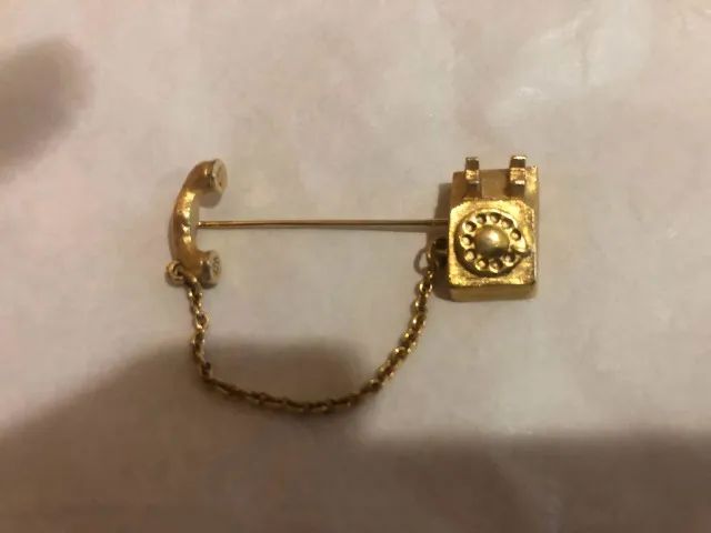 Broche Telefonista Avon Anos 70 Vintage Raridade Colecionador - Foto 3