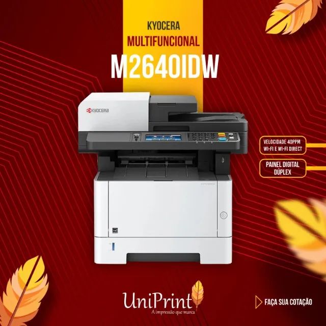 Impressora Kyocera multifuncional ecosys M2640 idw zero 