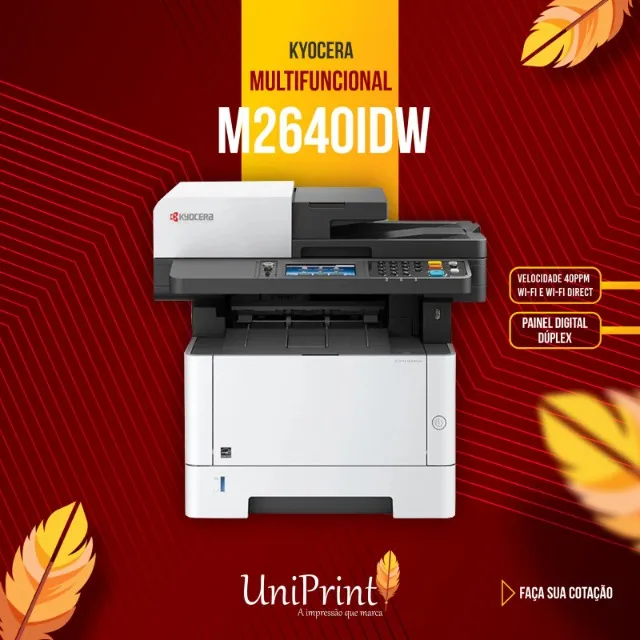 Impressora Kyocera multifuncional ecosys M2640 idw zero