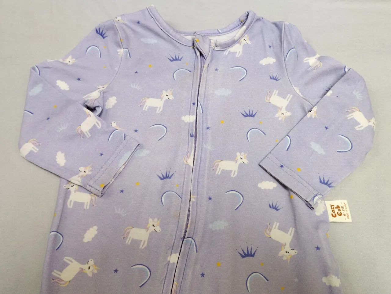 Kit 2 Macacão bebê unicornio Shein_6 a 9 meses - Foto 2