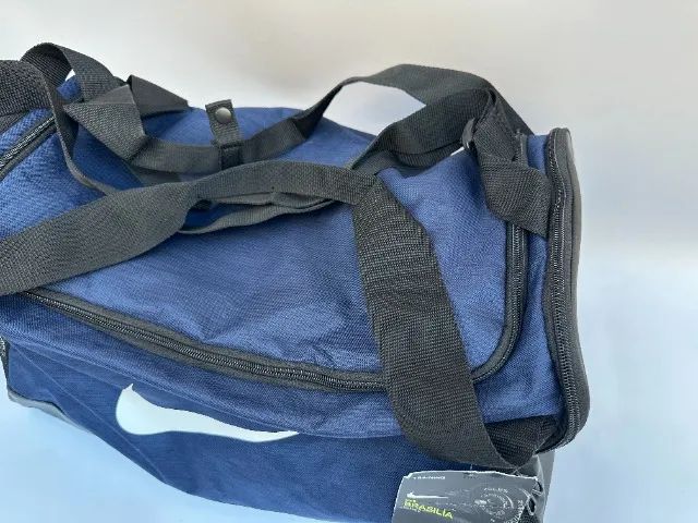 Bolsa Nike Training Brasilia Duffel 40 litros preto e azul - Foto 3