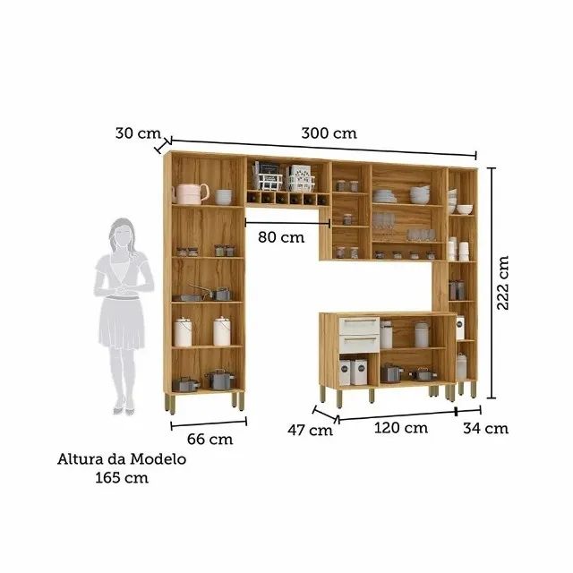 Cozinha Completa Napoli Prime 100% MDF  - Foto 3