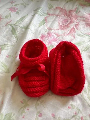 Sapatinho Bebê RN a 6 meses vermelho  - Foto 3