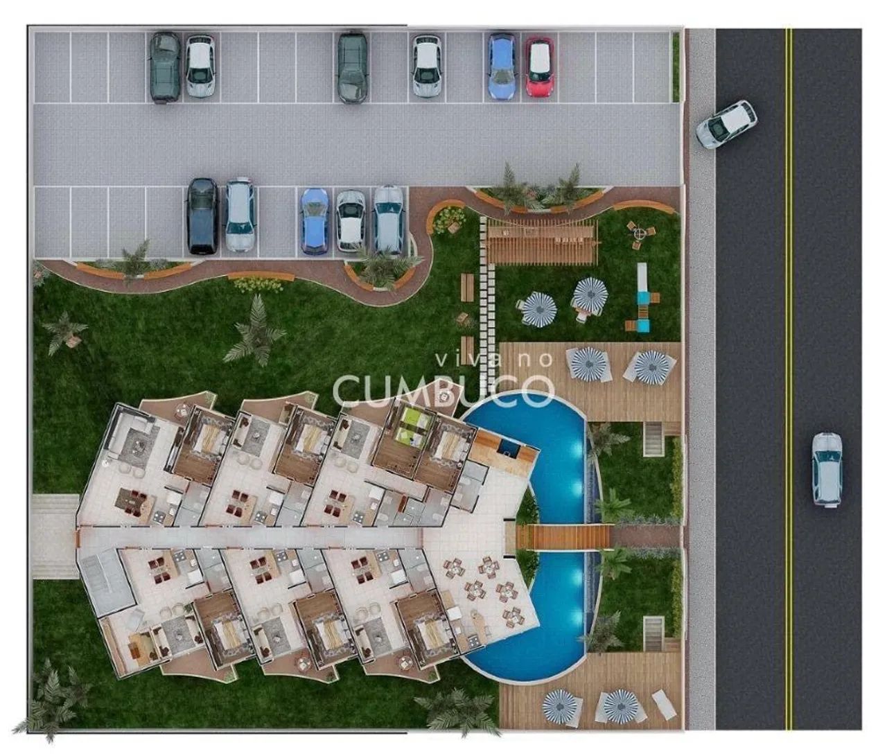 Apartamento com 1 ou 2 dormitórios à venda no kite premium Cumbuco