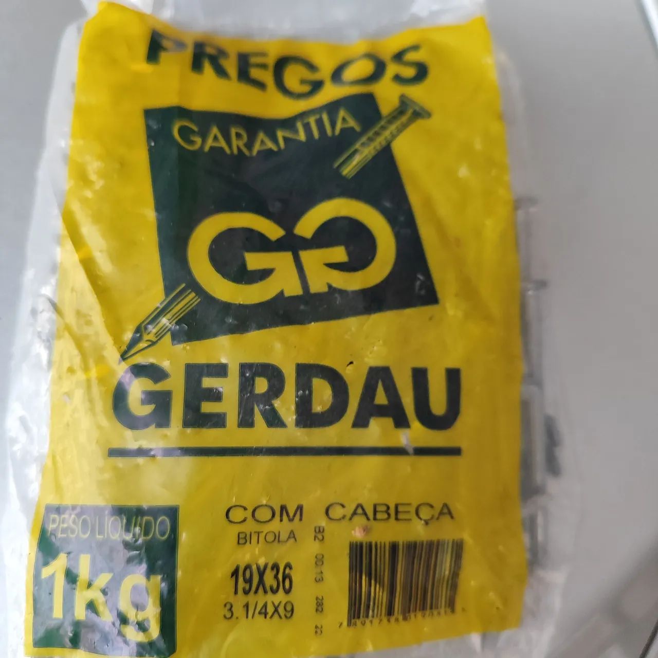 Pregos 1kg 19x36,18×27,18×36.