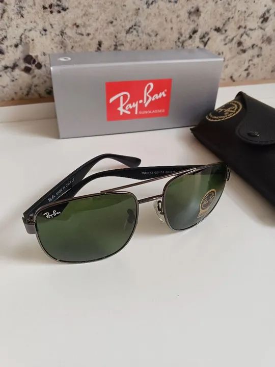 Óculos de Sol Ray-ban RB3483 Lentes Safira - Foto 5