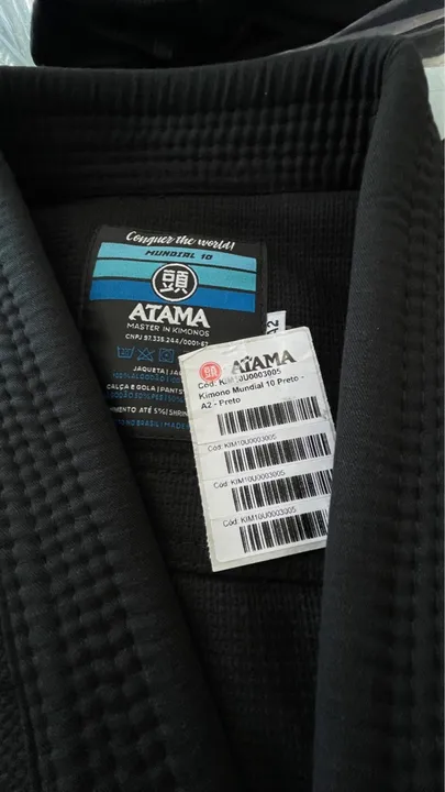 Kimono Jiu-Jitsu Atama Preto - Novo