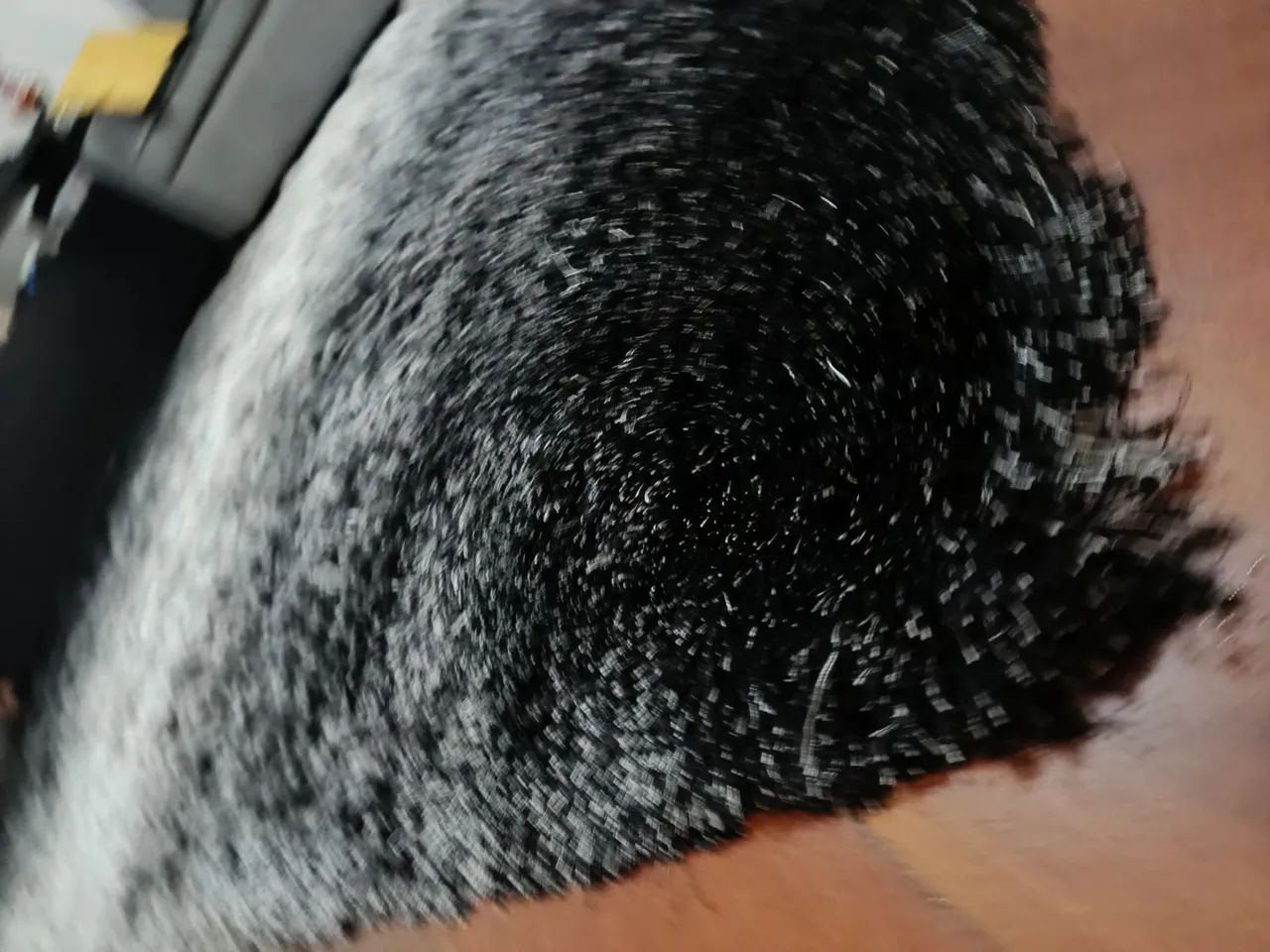 Tapete Peludo Cinza e Preto (mesclado) - Foto 4