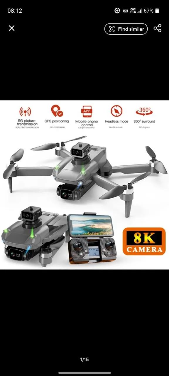Drone 8K com Câmera - Alta Qualidade