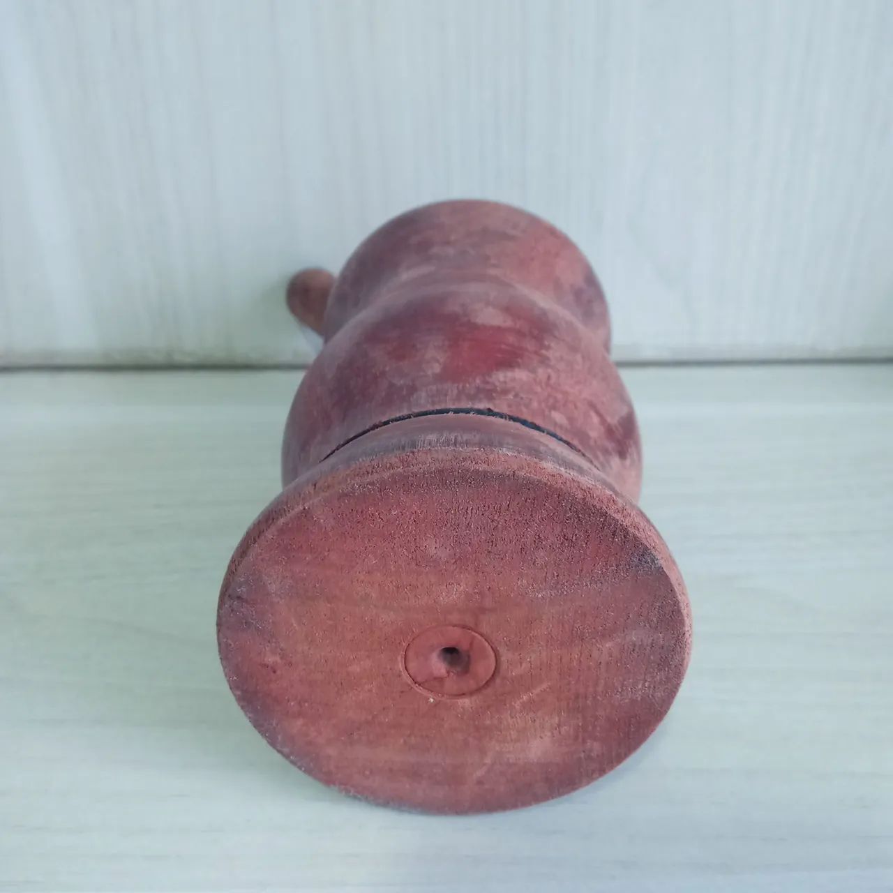 Antigo Pilão anos 70  em madeira  peça linda de decoração vintage e temática. - Foto 5