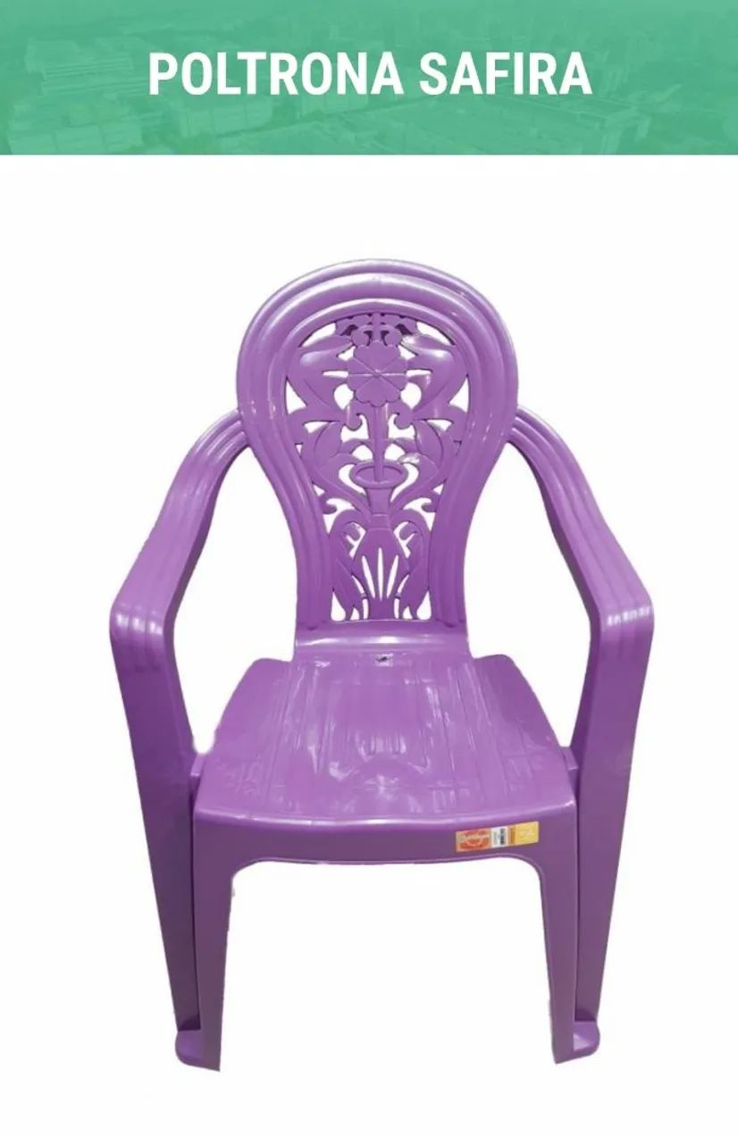 Cadeira de plastico com braço produto novo de fábrica wats *75  - Foto 3