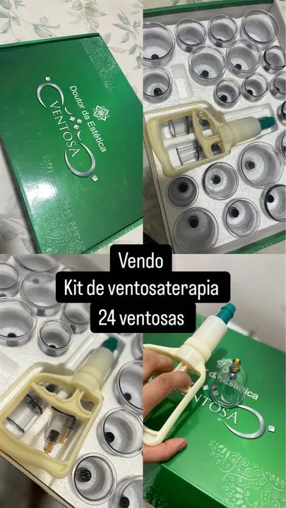 Kit Ventosa para Estética Facial e Corporal - Foto 2