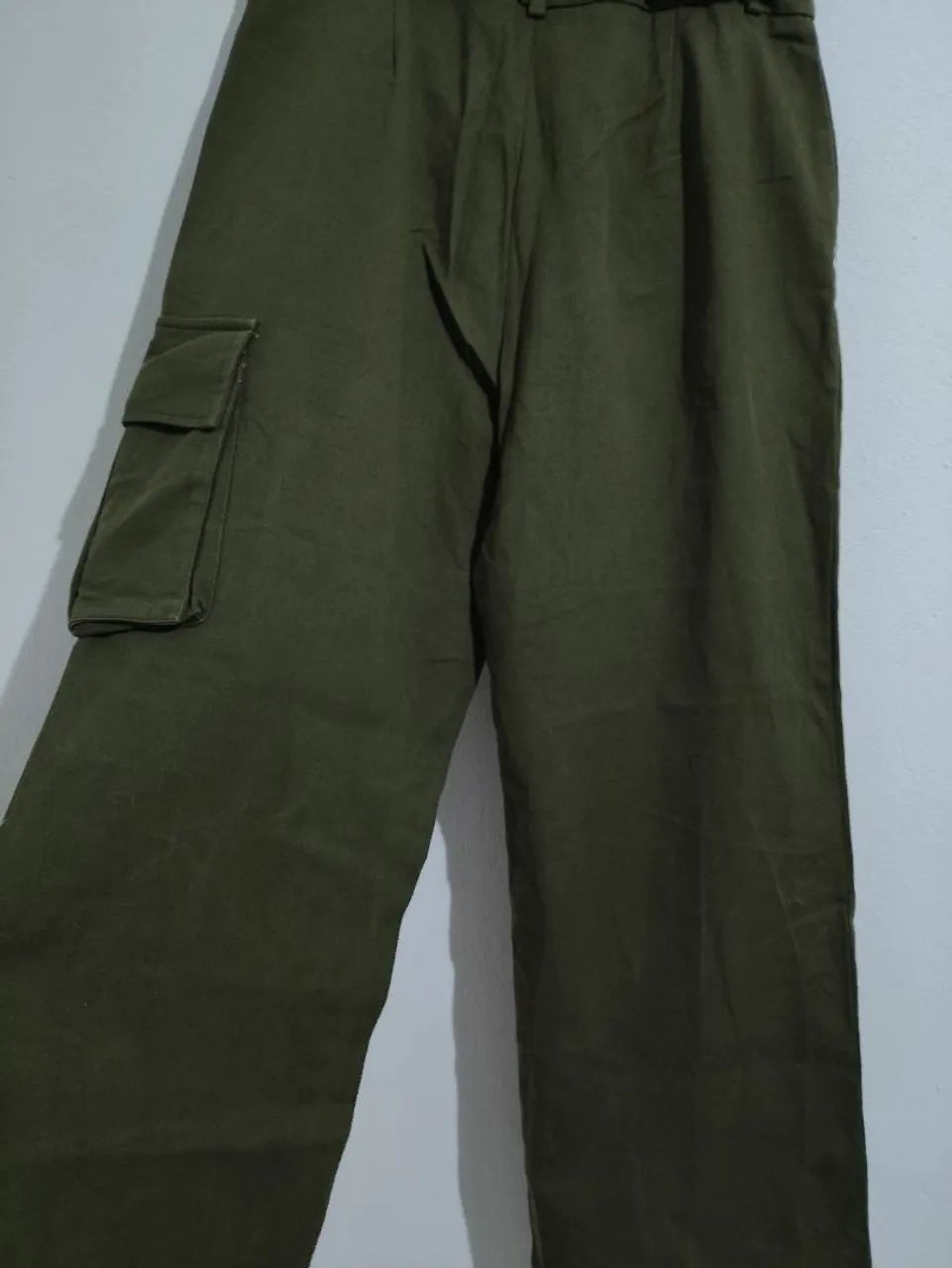 Calça Cargo Verde Militar | Utilitária | Calça folgada | tática  - Foto 4