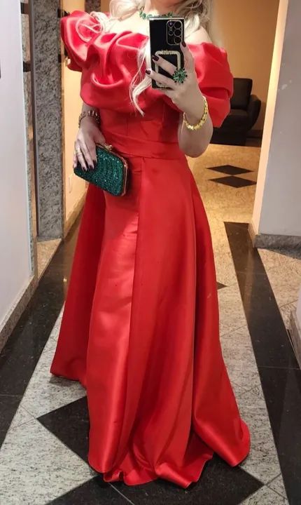 vestido de festa zibeline tamanho g, usado apenas 1 vez. - Foto 4