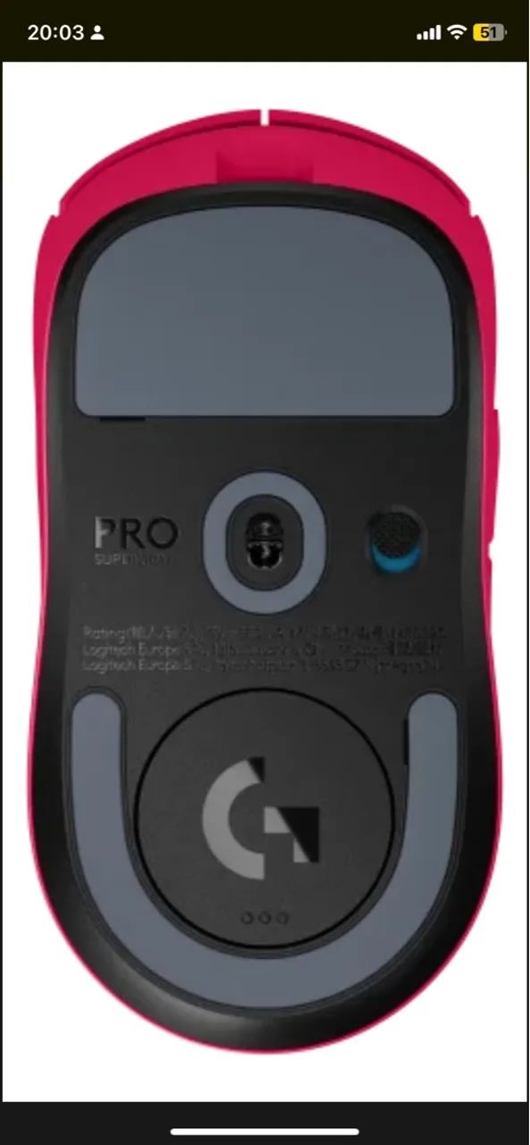 Mouse gamer Logitech pro 2 Lightspeed 