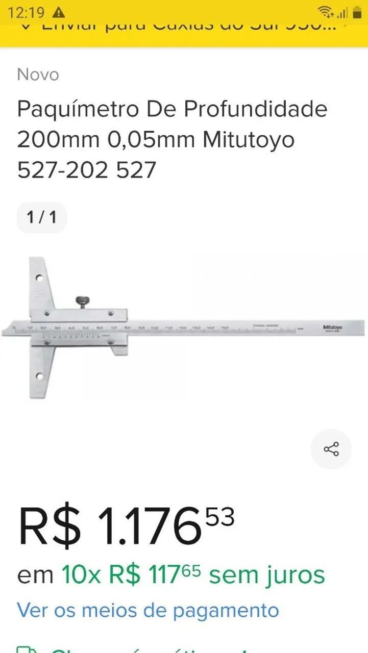Paquimetro mitutoyo 200mm  - Foto 6