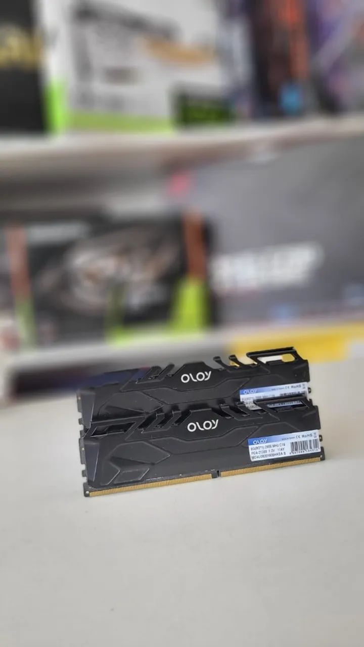 MEMÓRIA DDR4 2X8GB OLOY 2666MHZ