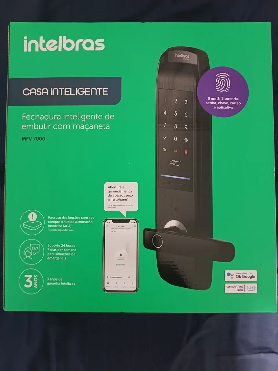Intelbras MFV 7000 Digital Lock (5-in-1)