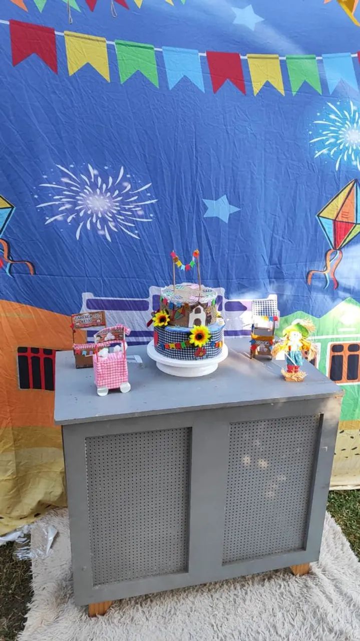 Decoração Festa Junina - Bolo Cenográfico - Foto 2