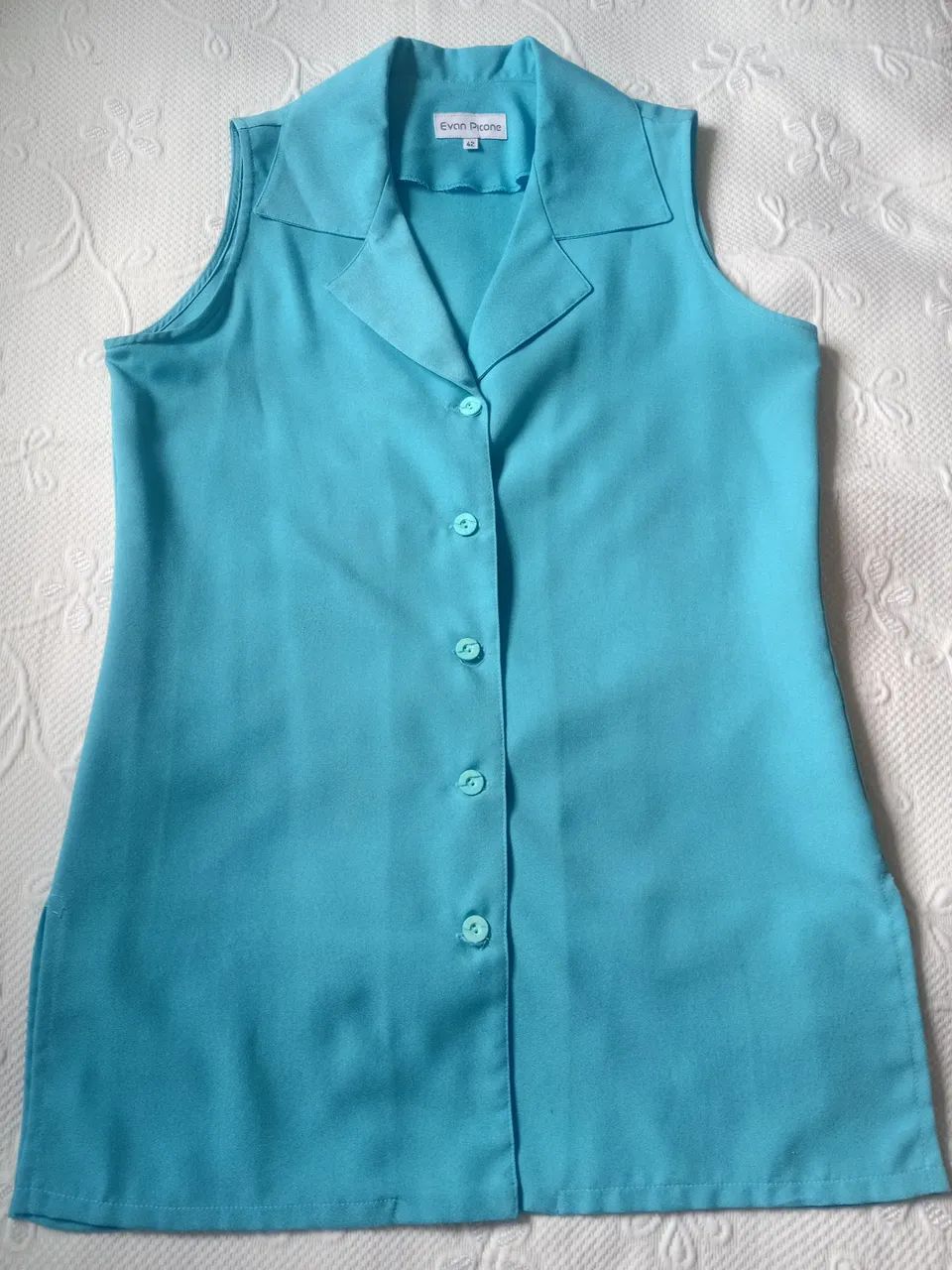 Blusa Elegante Feminina Azul  - Foto 2