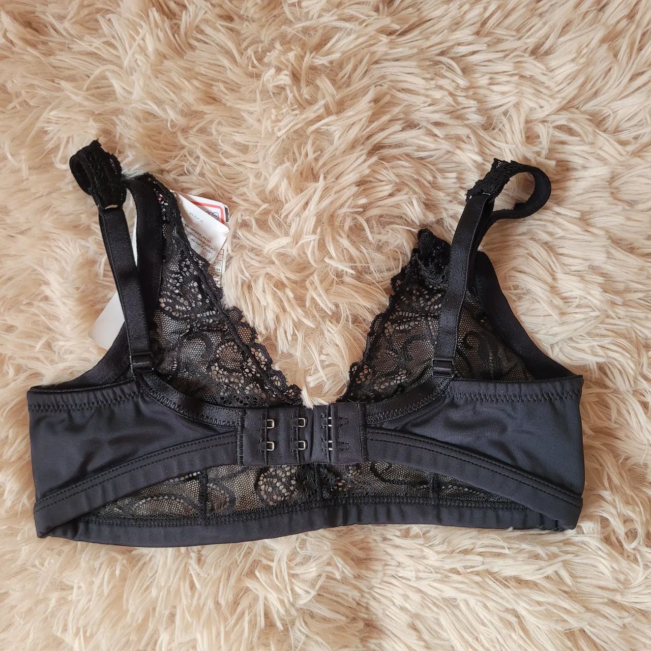 Sutiã lingerie gerbe Demillus preto tamanho 40 - Foto 2