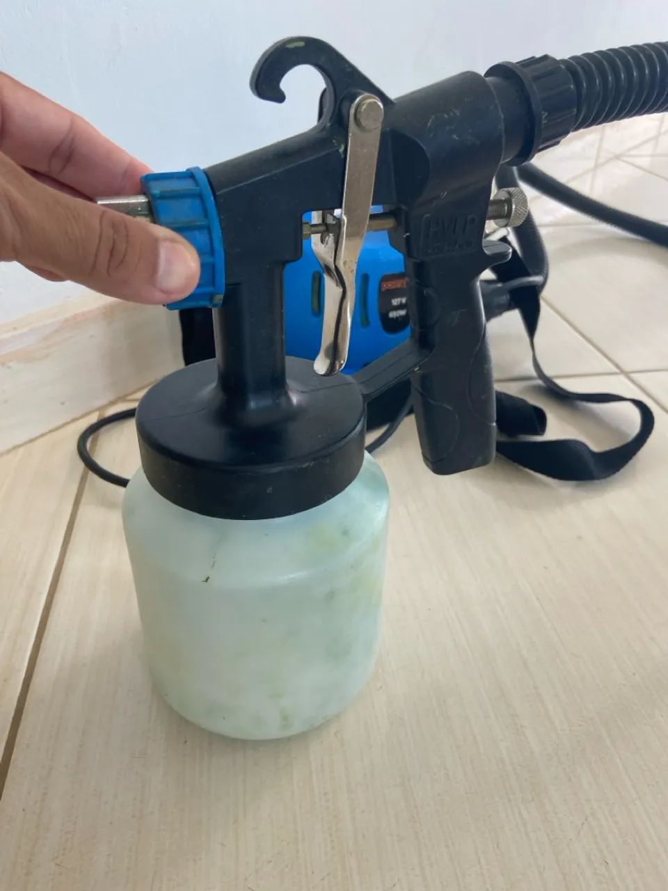 Pistola de pintura usada