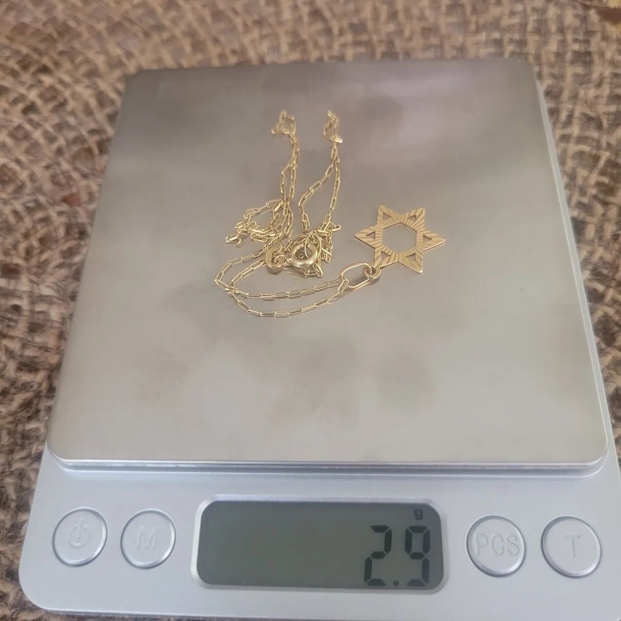 Corrente de ouro 18k 750 com pingente  tamanha 46 - Foto 3