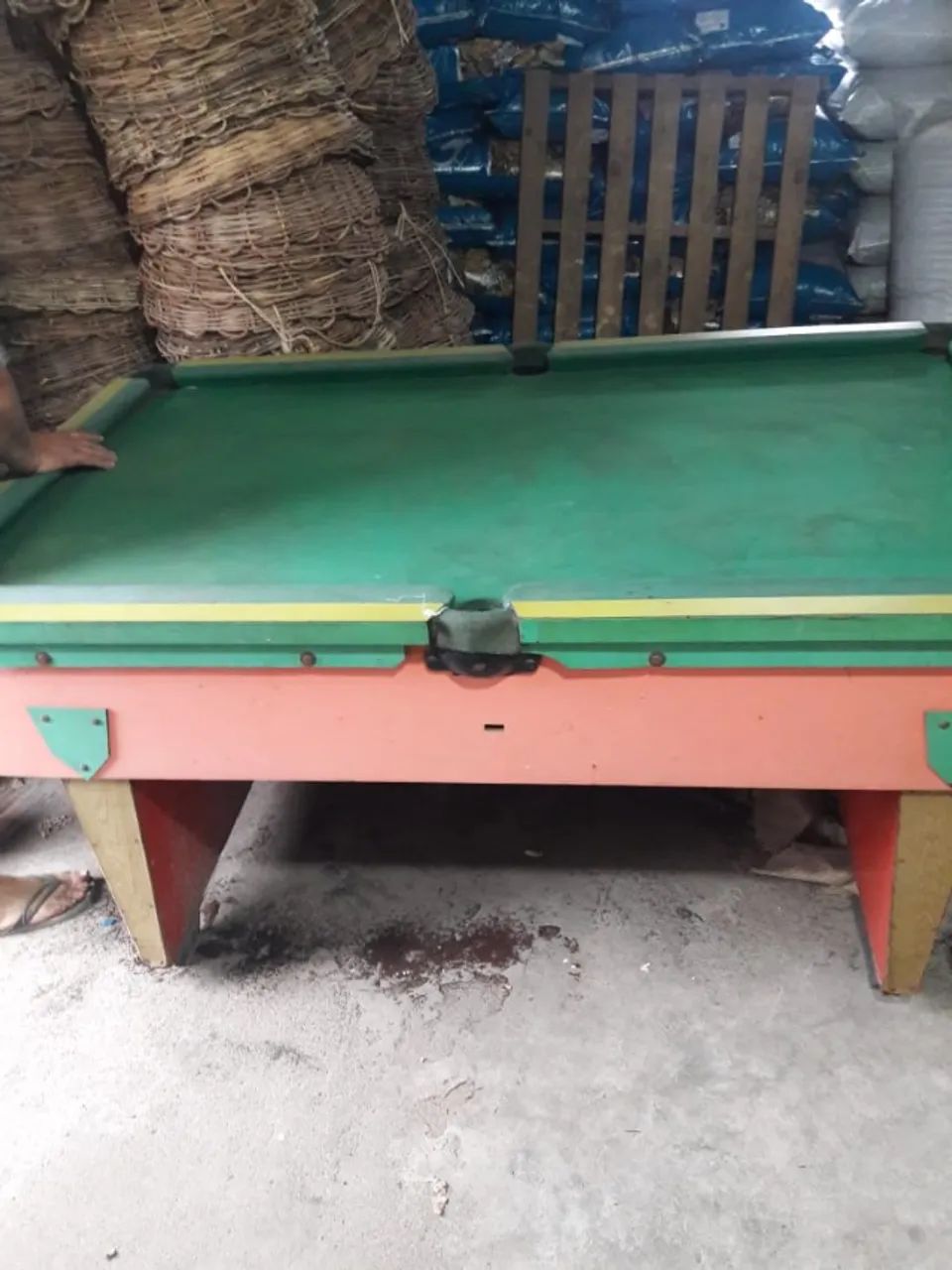 mesa de sinuca bilhar usada com cupim  - Foto 2