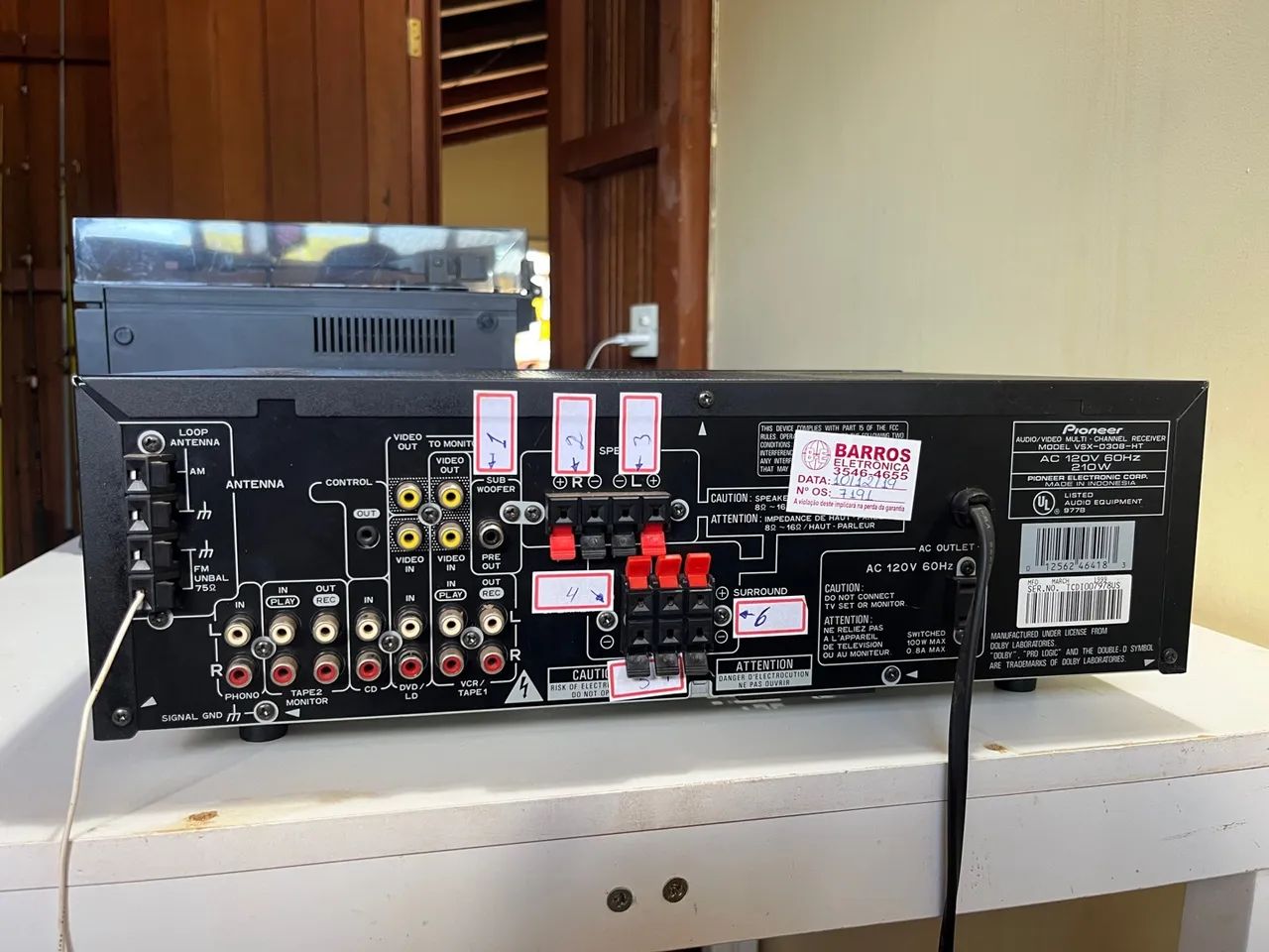 Home Theater Pioneer VSX-D308 - 5.1 Canais - Foto 2