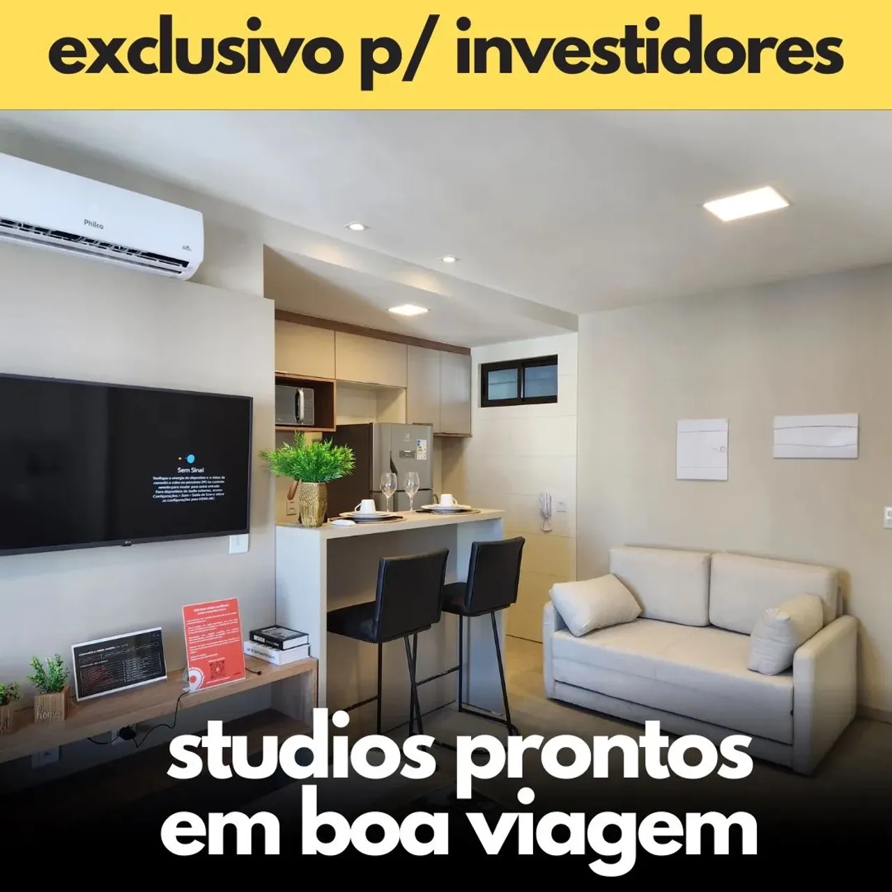 Oportunidade Baixou o preço Apartamento Studio pronto com Alta Rentabilidade e excelente m