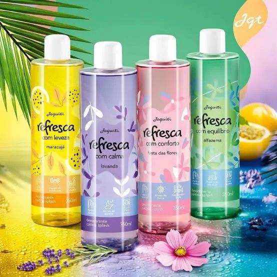 Desodorantes Jequiti Refresca 350ml - Fragrâncias diversas.