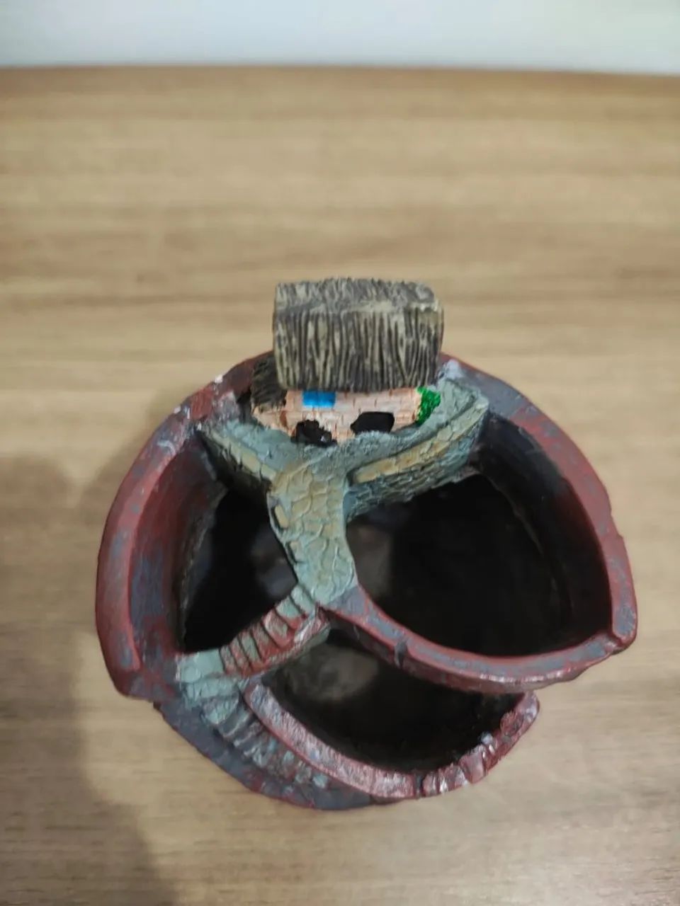 Mini vaso com casinha para suculentas 8,5cm x 9cm  - Foto 2