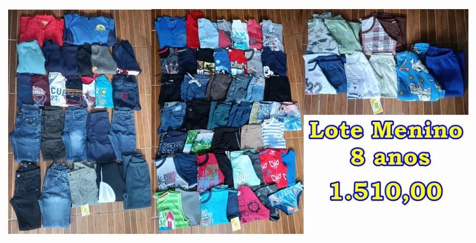 Lote de desapegos de Roupas Menino 8 anos 1